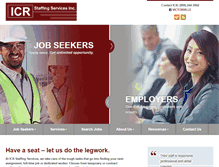 Tablet Screenshot of icrjobs.com